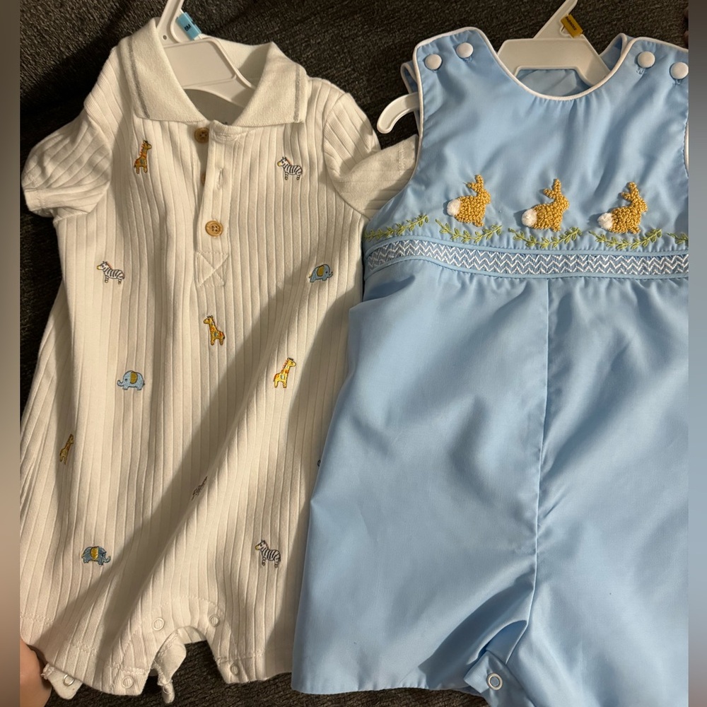 Easter bunny Jon Jon and collared onesie